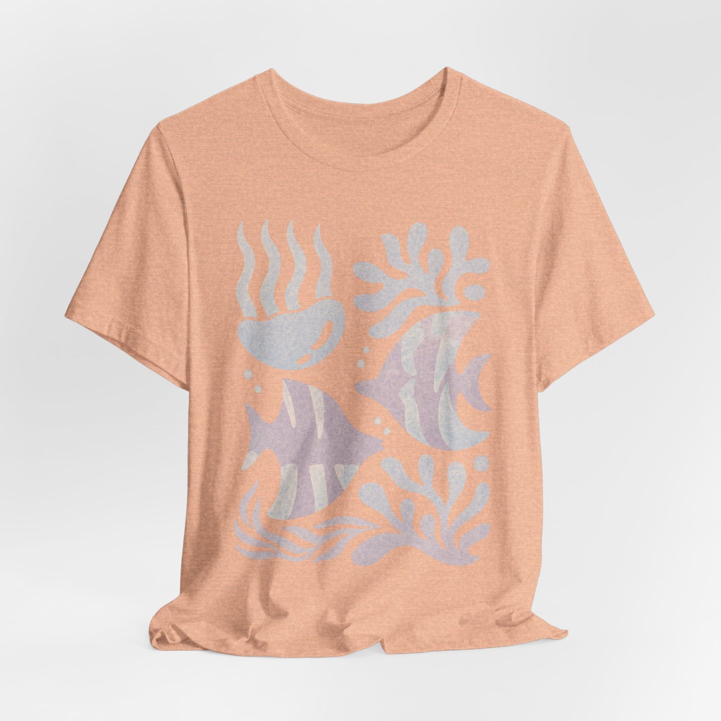 T-Shirt — Coastal Blue Ocean Fish Graphic Tee - Reef Rhythm | Ocean Art T-Shirt