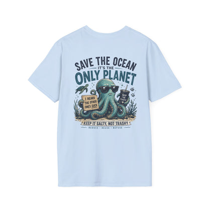 Keep It Salty Not Trashy T-Shirt — Beachy Ocean Conservation Tee