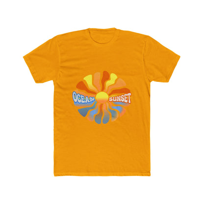 Ocean Sunset Graphic Tee — Retro Sun Wave T-Shirt