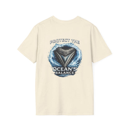 Protect the Ocean's Balance | Shark Tooth Conservation Unisex Softstyle T-Shirt
