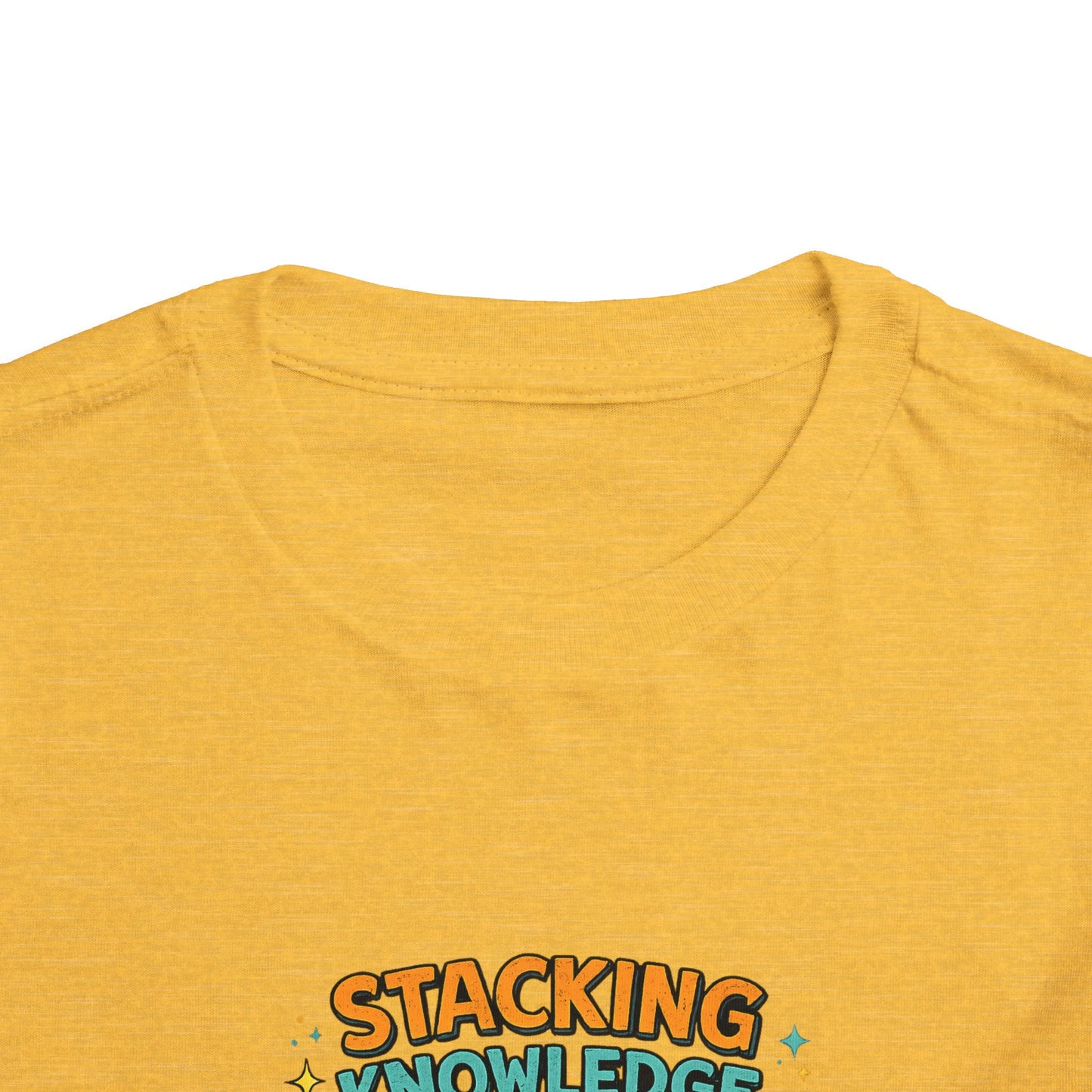 Dino School Toddler Tee — Stacking Knowledge Big Goals Bright Future