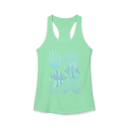 Cute Sea Life Ocean Women's Ideal Racerback Tank
