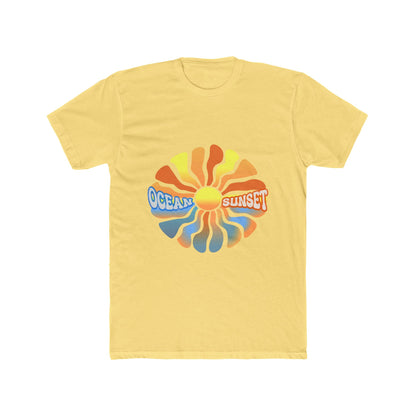 Ocean Sunset Graphic Tee — Retro Sun Wave T-Shirt