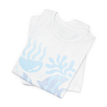 T-Shirt — Coastal Blue Ocean Fish Graphic Tee - Reef Rhythm | Ocean Art T-Shirt