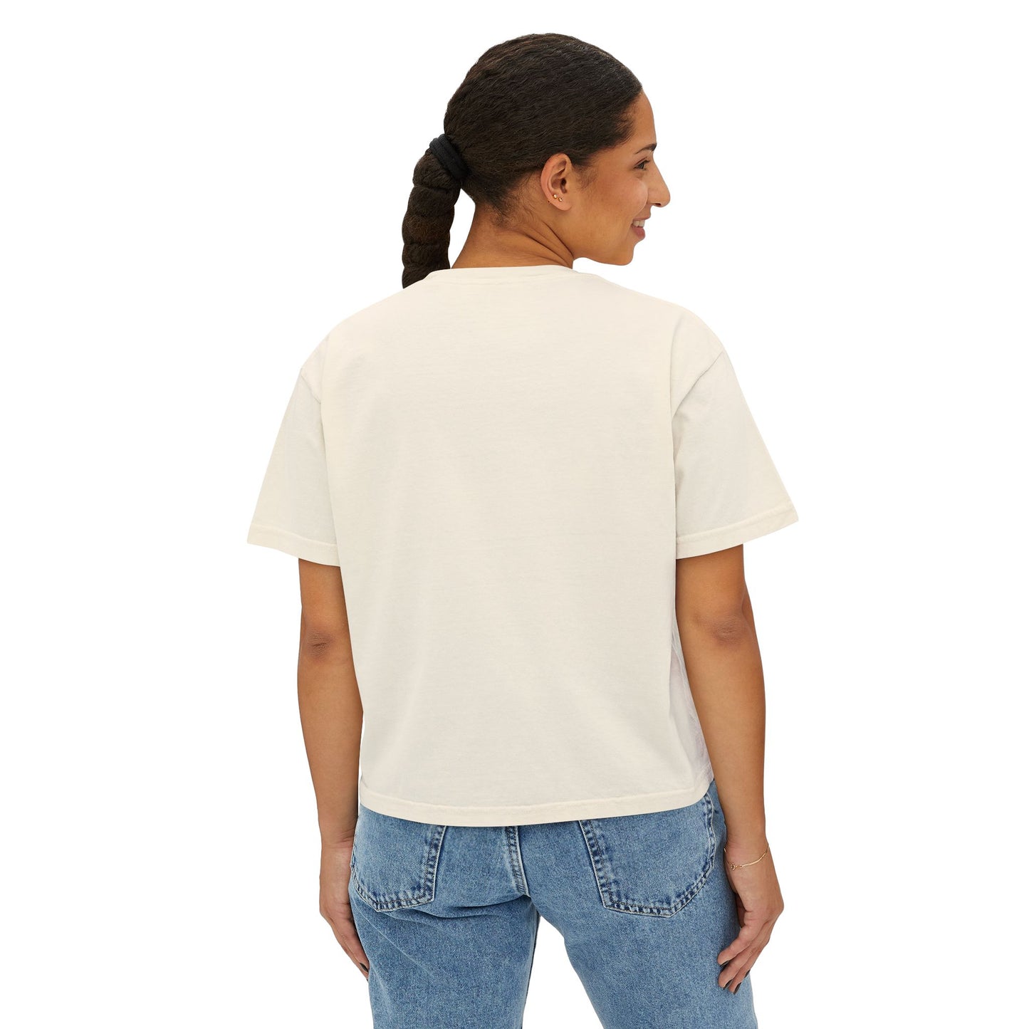 Wander Free Heart Boxy Tee — Women's Heart Graphic Travel T‑Shirt