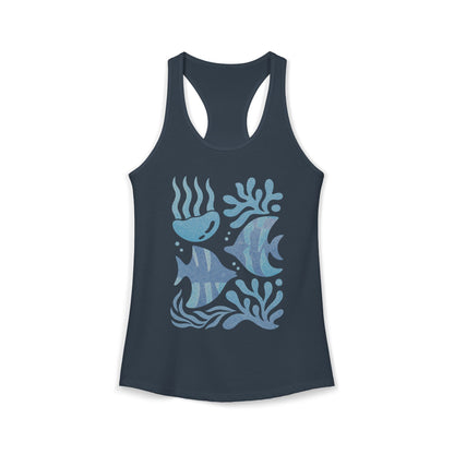 Cute Sea Life Ocean Women's Ideal Racerback Tank
