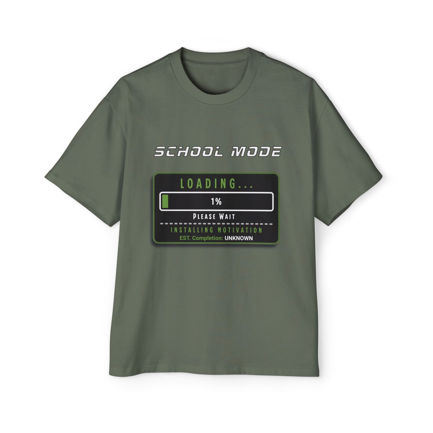 School Mode: Loading... 1% Funny Back to School T-Shirt' Graphic T-Shirt