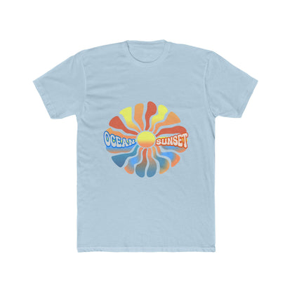 Ocean Sunset Graphic Tee — Retro Sun Wave T-Shirt