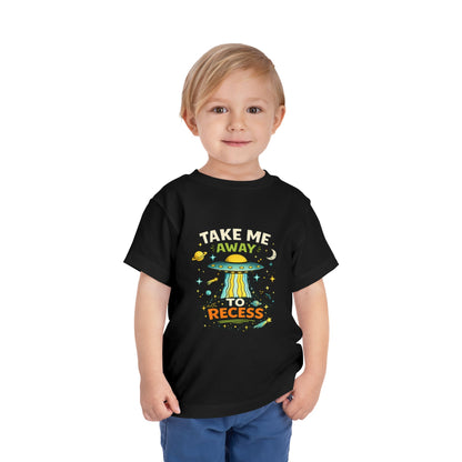 Take Me Away to Recess Toddler Tee — Cute UFO Recess Graphic Shirt