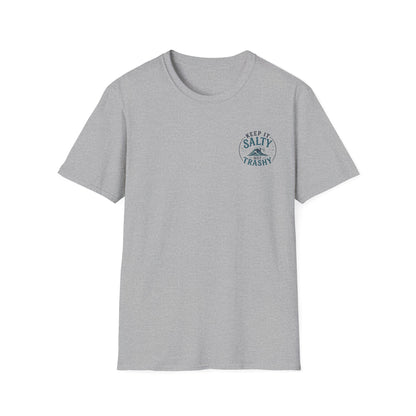 Keep It Salty Not Trashy T-Shirt — Beachy Ocean Conservation Tee