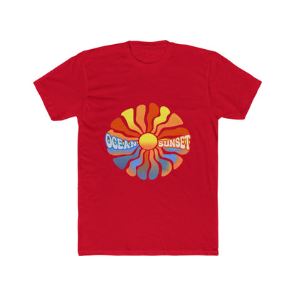 Ocean Sunset Graphic Tee — Retro Sun Wave T-Shirt