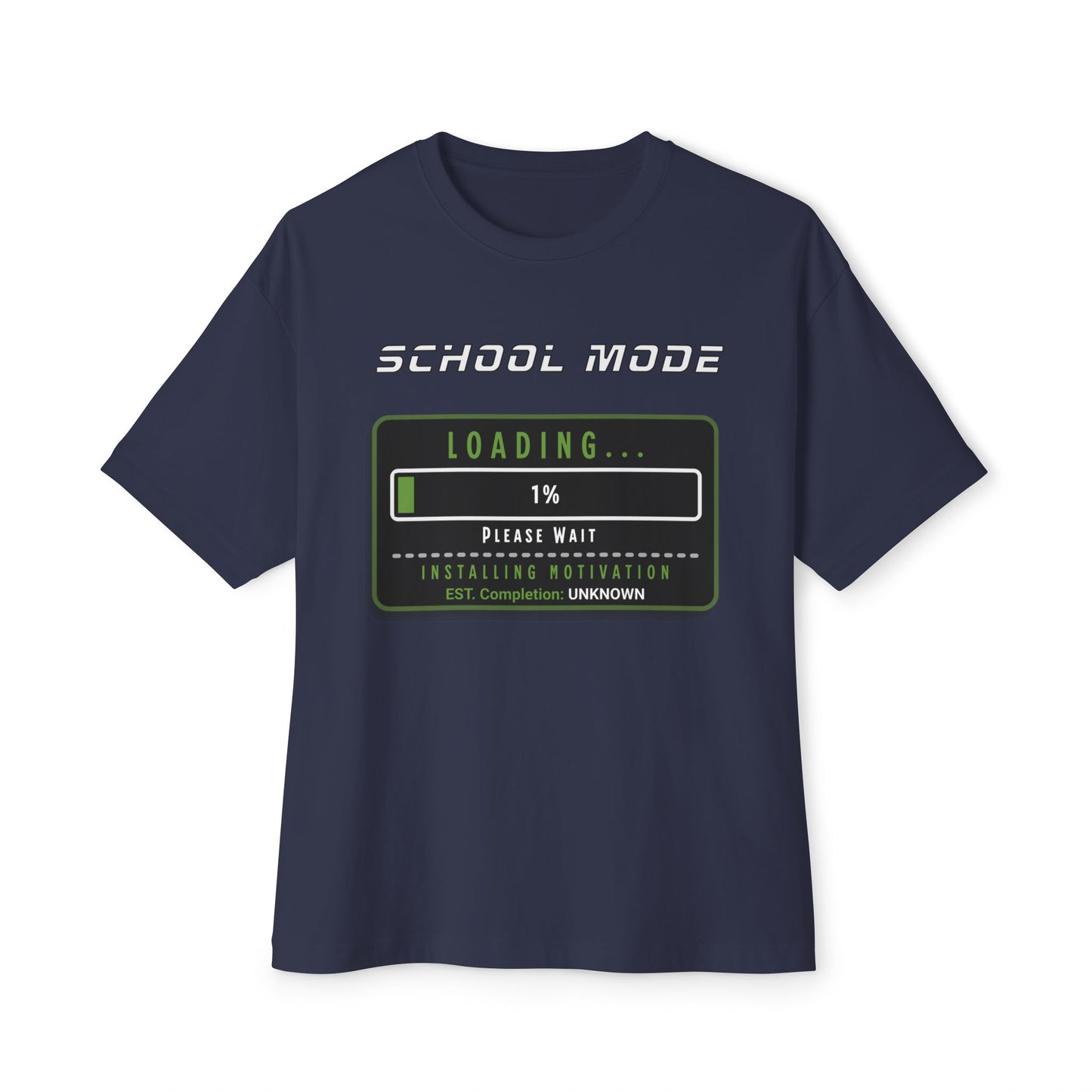 School Mode Loading Tee — Retro Gamer Back-to-School T-Shirt