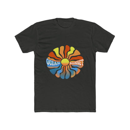 Ocean Sunset Graphic Tee — Retro Sun Wave T-Shirt