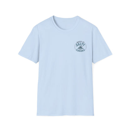 Keep It Salty Not Trashy T-Shirt — Beachy Ocean Conservation Tee