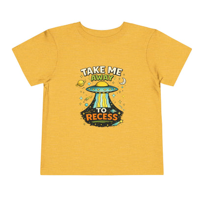 Take Me Away to Recess Toddler Tee — Cute UFO Recess Graphic Shirt