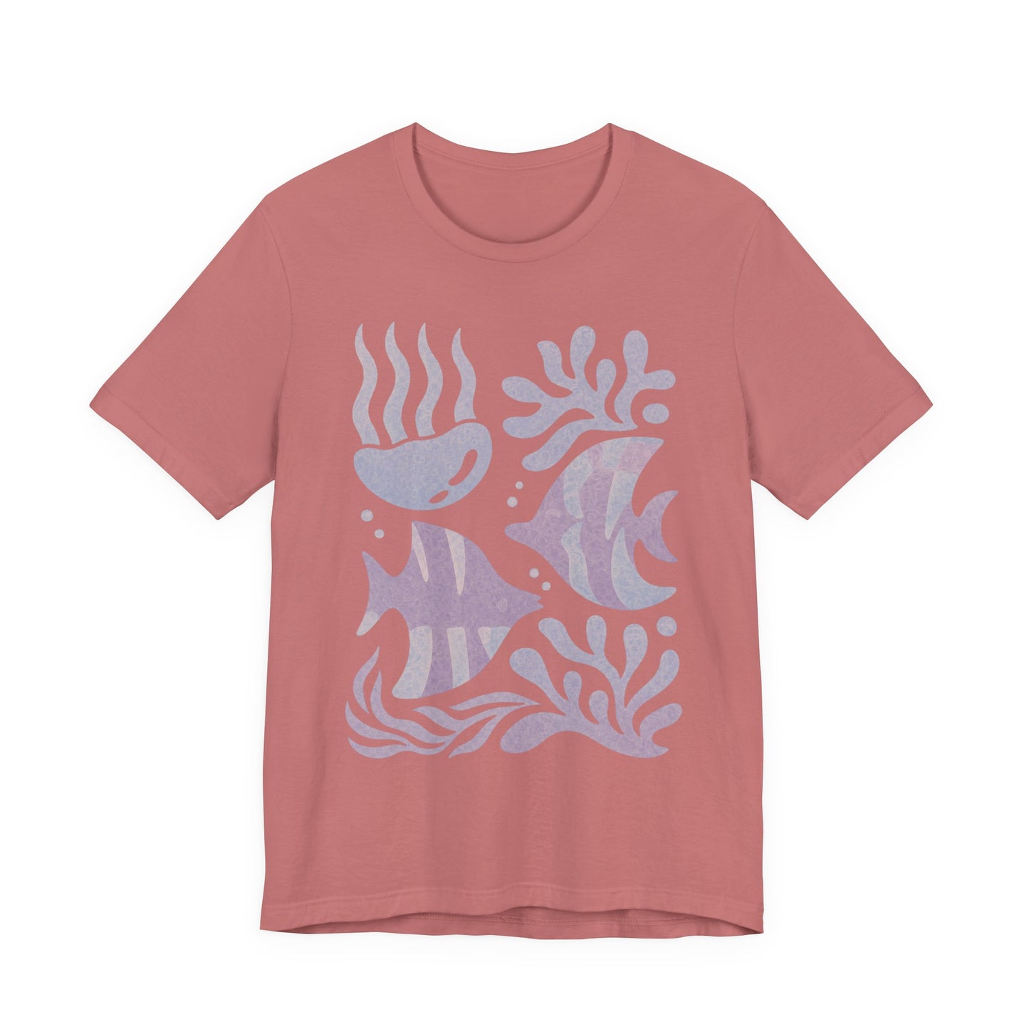 T-Shirt — Coastal Blue Ocean Fish Graphic Tee - Reef Rhythm | Ocean Art T-Shirt