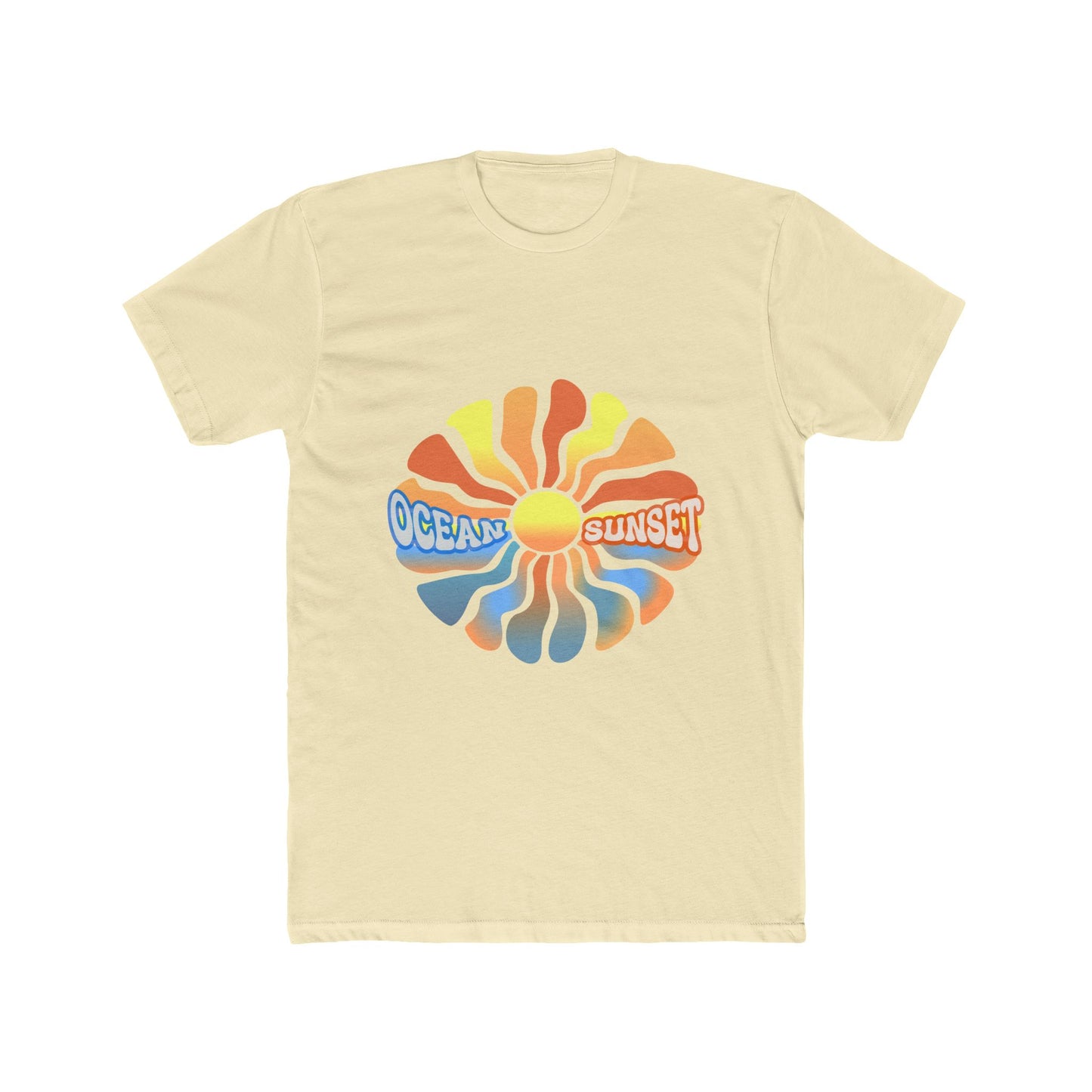 Ocean Sunset Graphic Tee — Retro Sun Wave T-Shirt