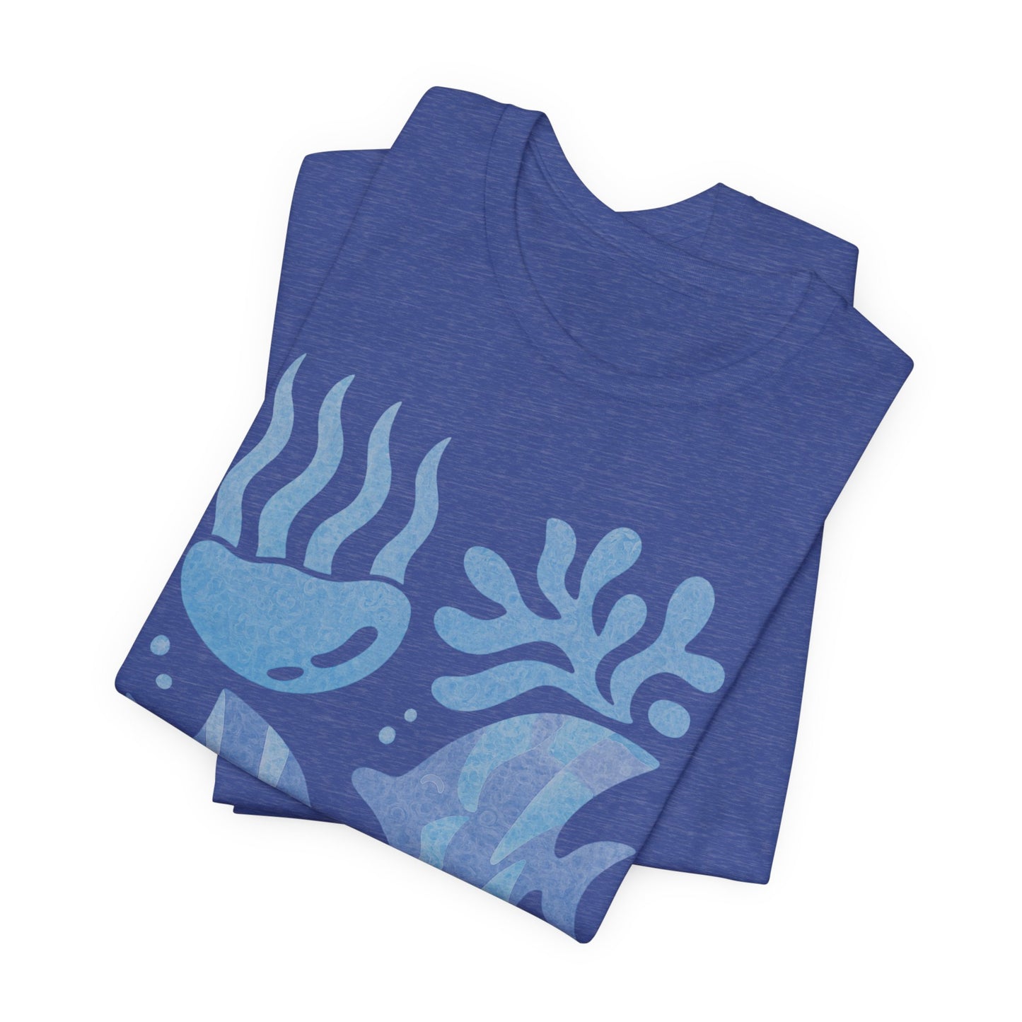 T-Shirt — Coastal Blue Ocean Fish Graphic Tee - Reef Rhythm | Ocean Art T-Shirt