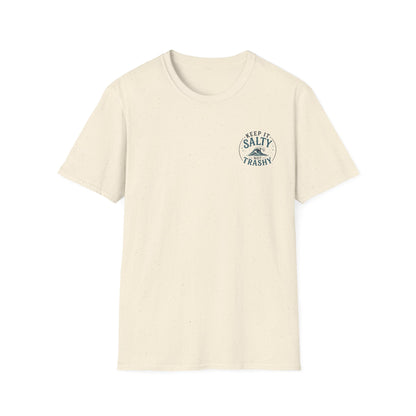 Keep It Salty Not Trashy T-Shirt — Beachy Ocean Conservation Tee