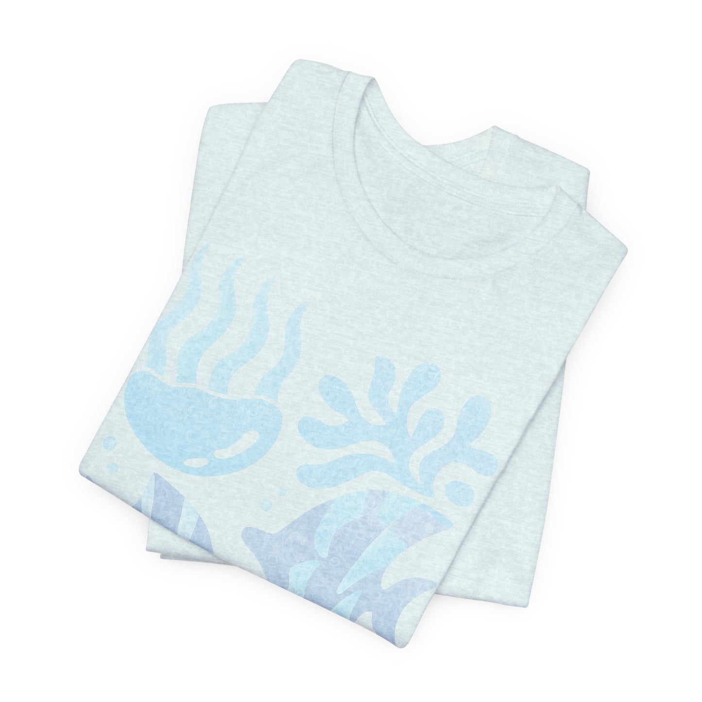 T-Shirt — Coastal Blue Ocean Fish Graphic Tee - Reef Rhythm | Ocean Art T-Shirt